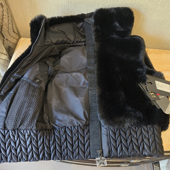 Goldbergh Faux Fur Black Bodywarmer Vest - Picture 13 of 17